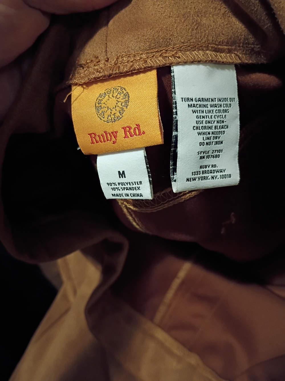 Ruby Rd. Brown Hooded Lightweight Jacket - Picture 2 of 5